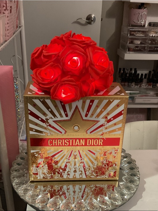 glammitcreations Other - Dior Red Rose LED Floral Accent Décor